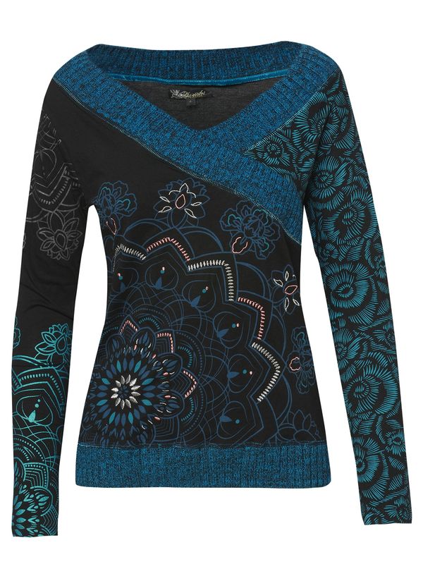 KOROSHI KOROSHI Majica  petrol / črna