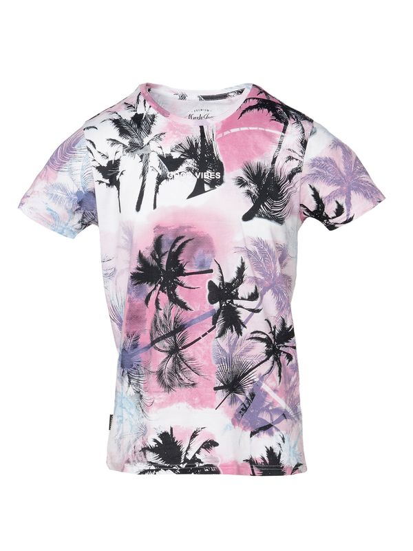 KOROSHI KOROSHI Majica  roza / pastelno roza / črna / off-bela