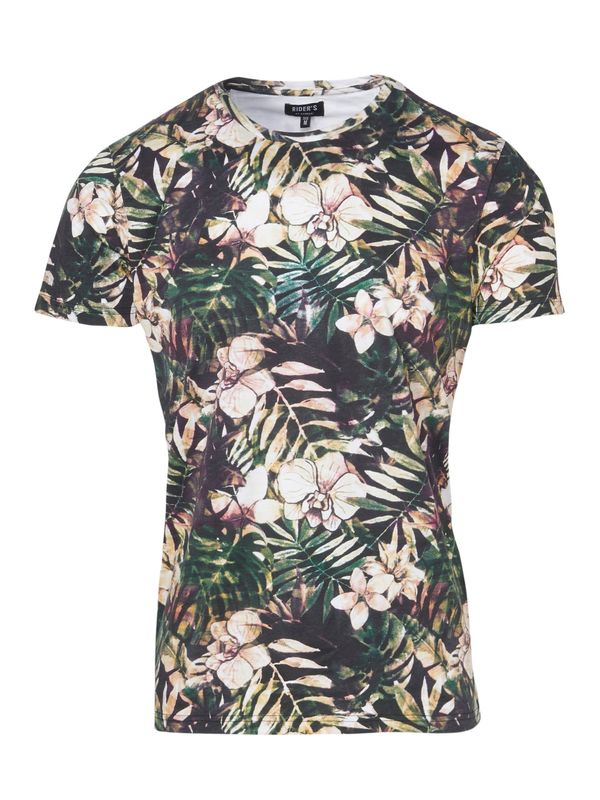 KOROSHI KOROSHI Majica  rumena / smaragd / črna / bela