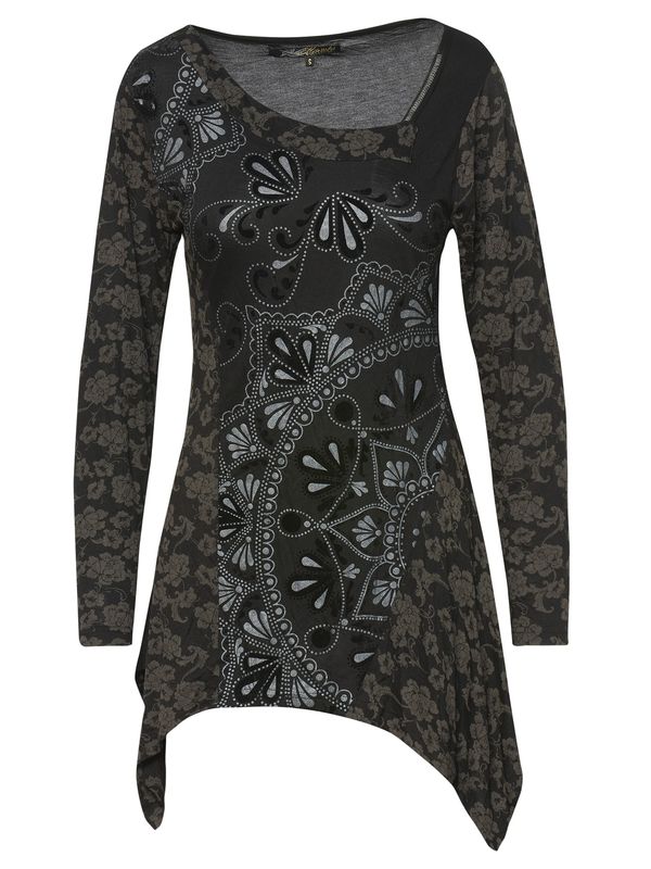 KOROSHI KOROSHI Majica  siva / črna