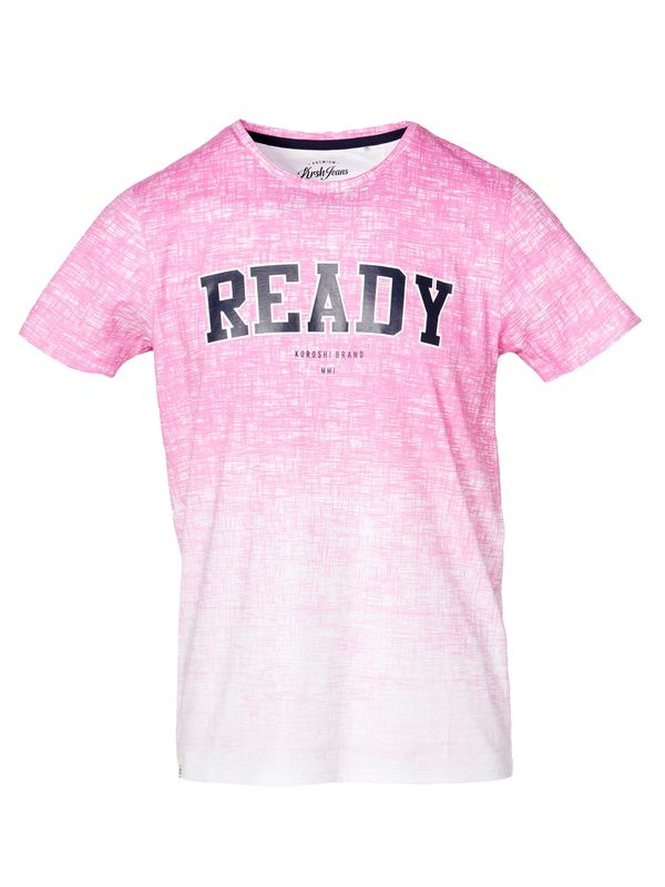 KOROSHI KOROSHI Majica  svetlo roza / črna / bela