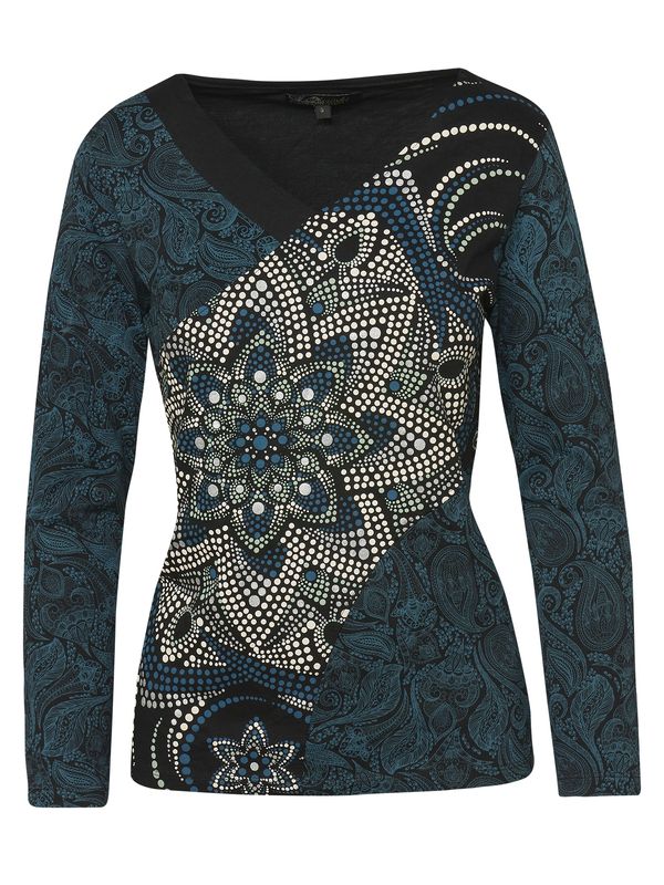 KOROSHI KOROSHI Majica  temno modra / črna / bela