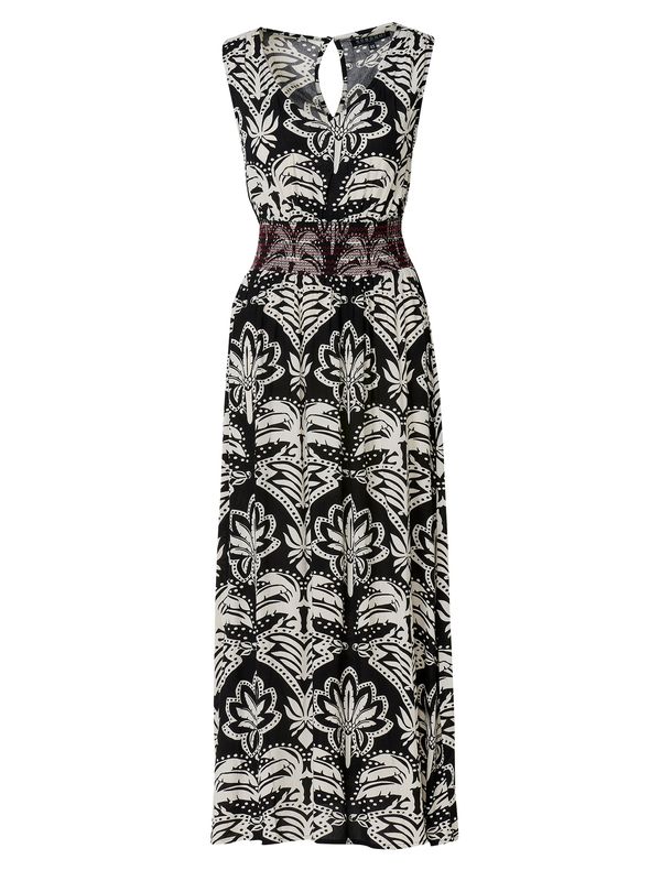 KOROSHI KOROSHI Obleka  črna / off-bela