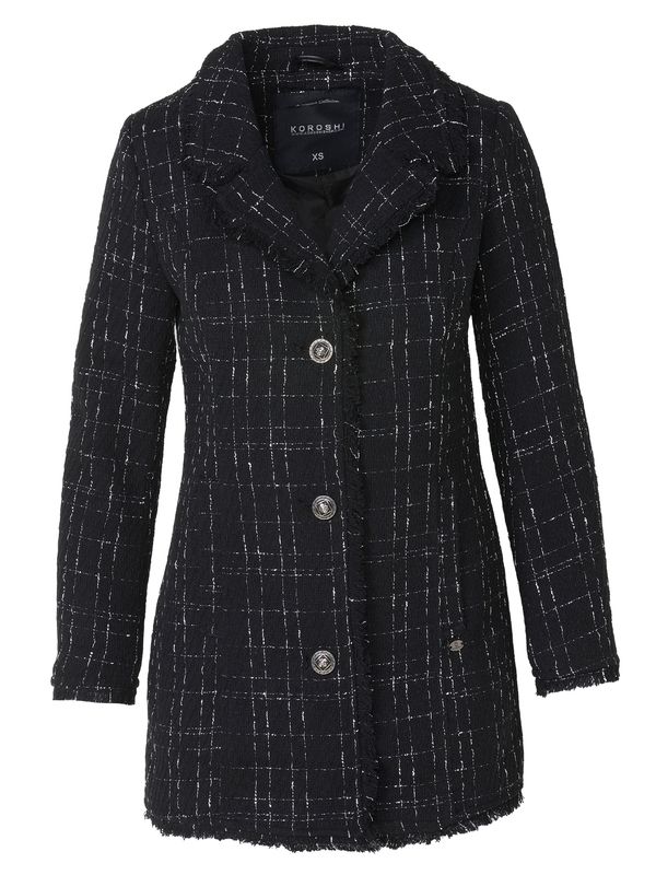 KOROSHI KOROSHI Prehoden plašč  črna / bela