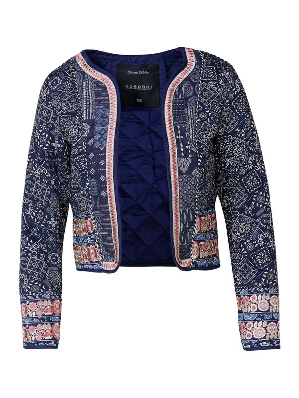 KOROSHI KOROSHI Prehodna jakna  ecru / mornarska / korala / bela