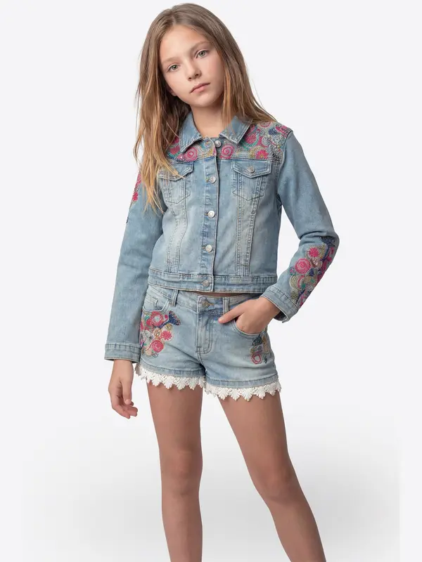 KOROSHI KOROSHI Prehodna jakna  mornarska / moder denim / gorčica / magenta