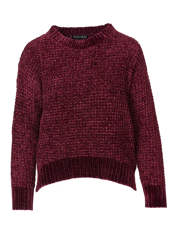 KOROSHI KOROSHI Pulover  bordo