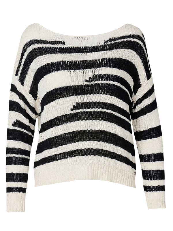 KOROSHI KOROSHI Pulover  črna / bela