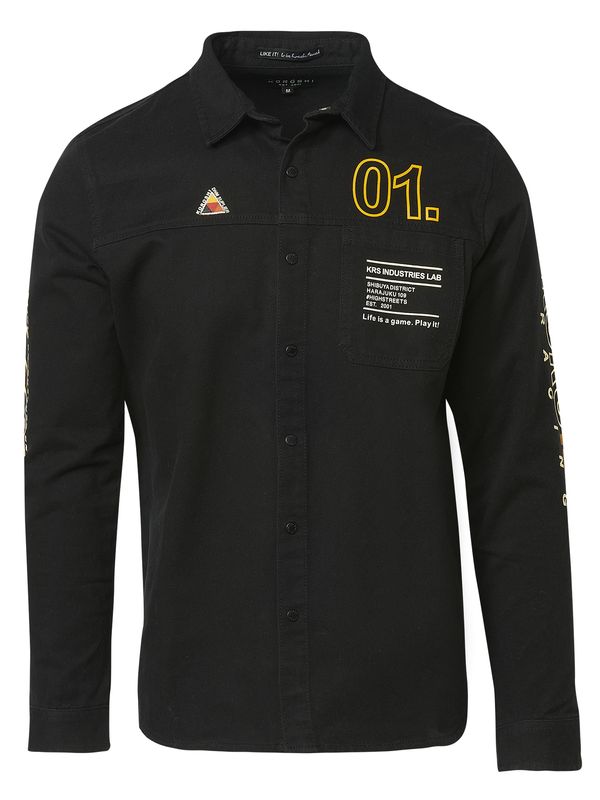 KOROSHI KOROSHI Srajca  rumena / črna / bela