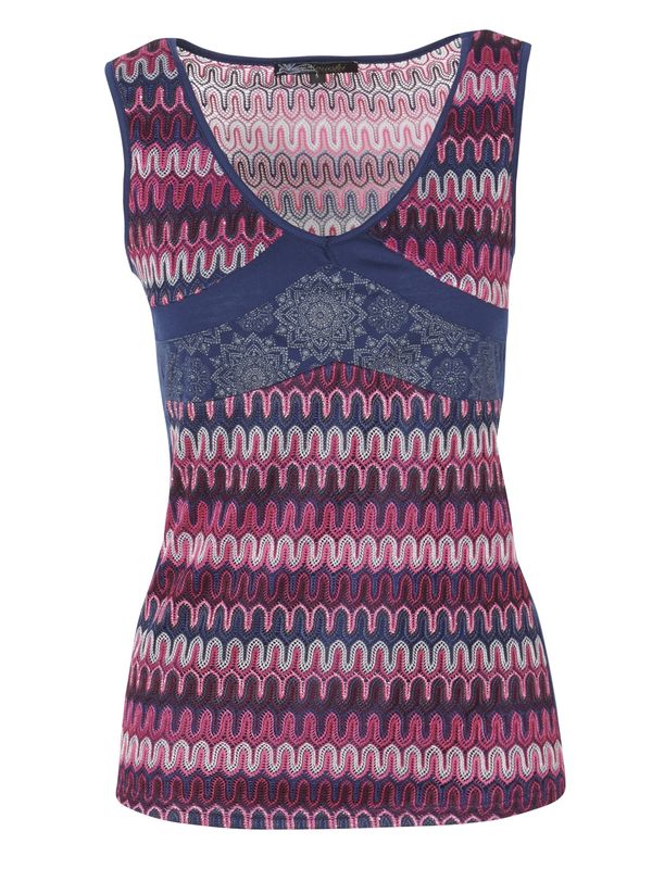 KOROSHI KOROSHI Top  nočno modra / malina / temno roza / bela