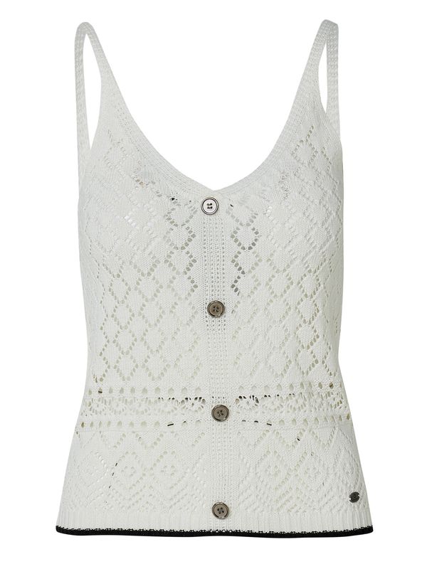 KOROSHI KOROSHI Top z naramnicami  črna / bela