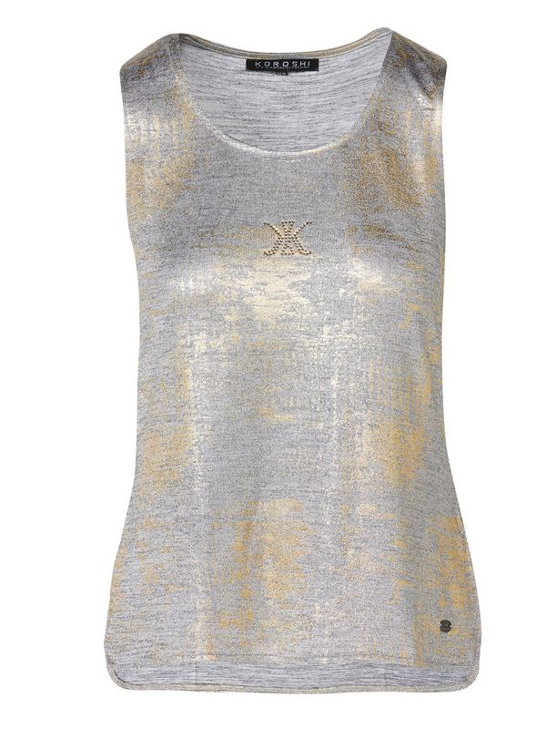KOROSHI KOROSHI Top  zlata / siva