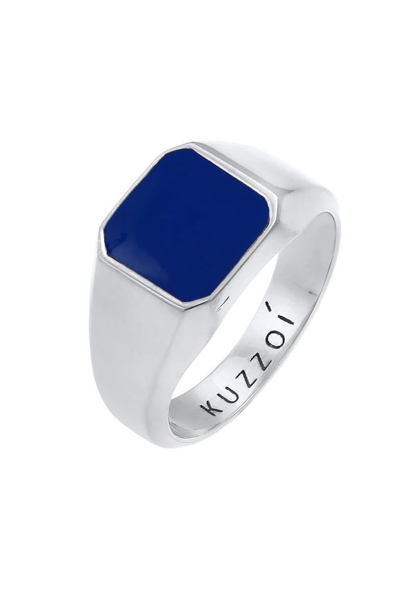 KUZZOI KUZZOI Prstan  temno modra / srebrna