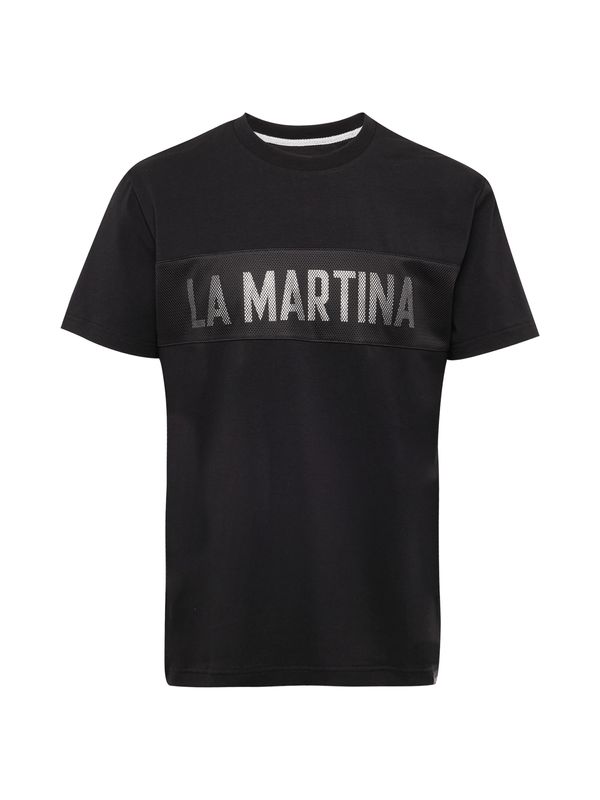 La Martina La Martina Majica  črna / bela
