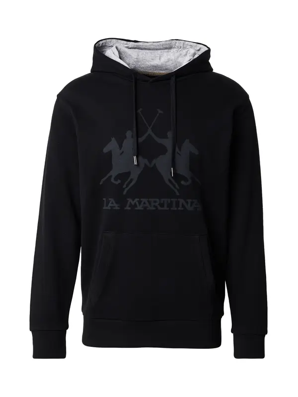 La Martina La Martina Majica  temno siva / črna
