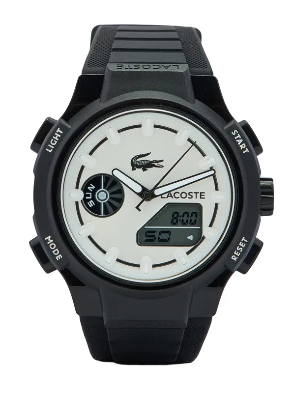 LACOSTE LACOSTE Analogna ura  antracit / bela