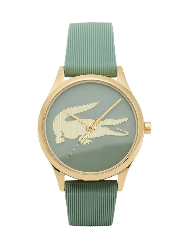 LACOSTE LACOSTE Analogna ura 'Crocodelle'  zlata / zelena