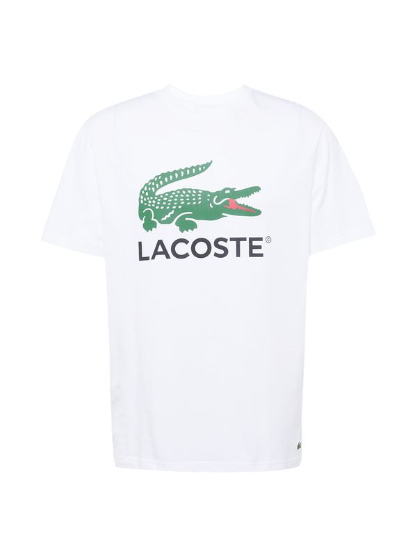 LACOSTE LACOSTE Majica  zelena / rdeča / črna / bela