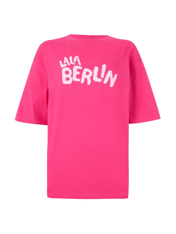 Lala Berlin Lala Berlin Majica 'Travis'  roza / bela