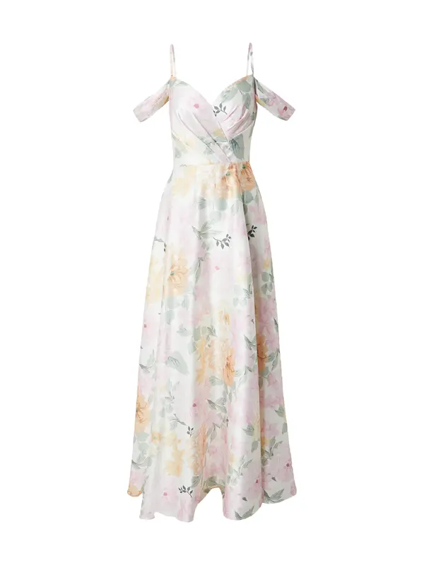 Laona Laona Večerna obleka  pastelno zelena / marelica / rosé / bela