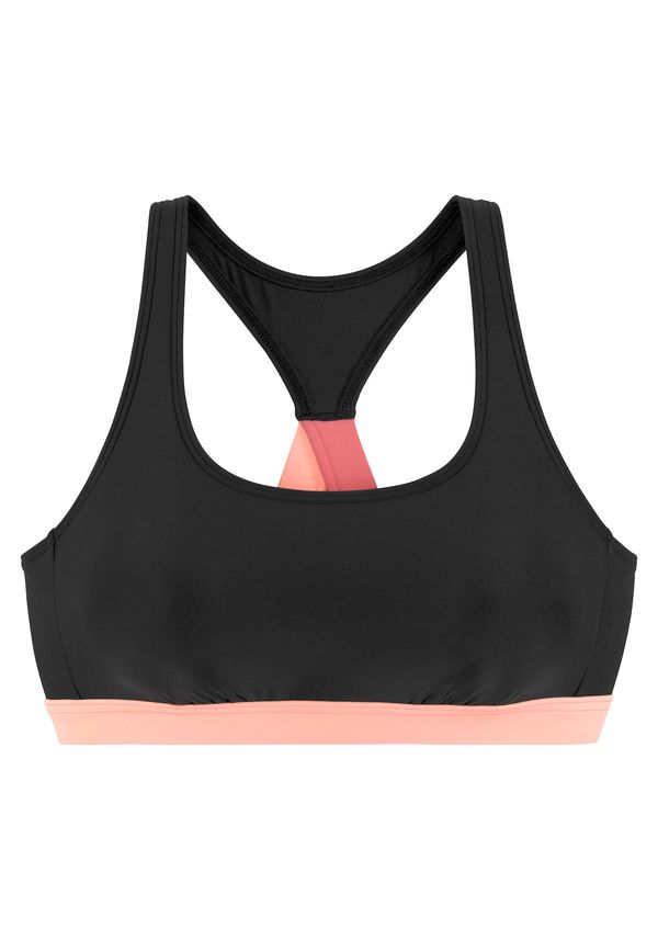LASCANA ACTIVE LASCANA ACTIVE Športen bikini zgornji del  pastelno roza / črna