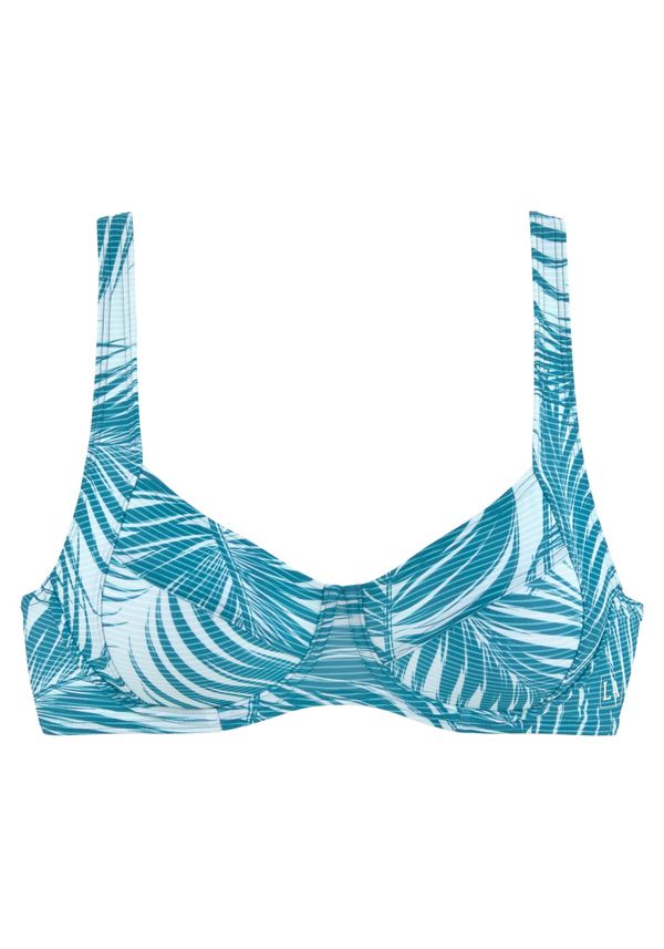 LASCANA ACTIVE LASCANA ACTIVE Športen bikini zgornji del  petrol / bela