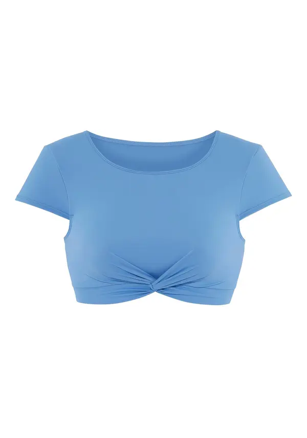 LASCANA ACTIVE LASCANA ACTIVE Športen bikini zgornji del  svetlo modra / črna