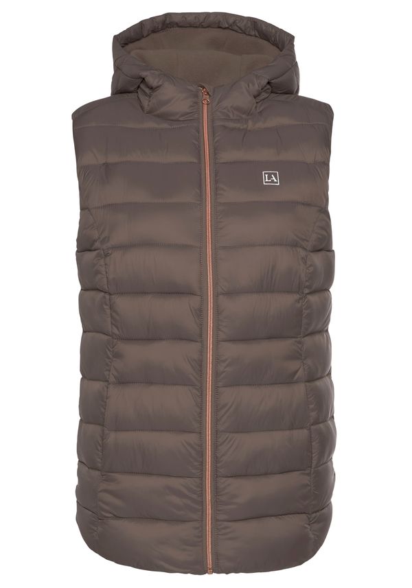 LASCANA ACTIVE LASCANA ACTIVE Športen telovnik  rjava / bela