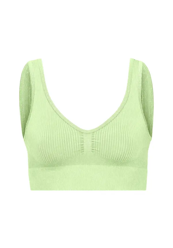 LASCANA ACTIVE LASCANA ACTIVE Športni top  limeta