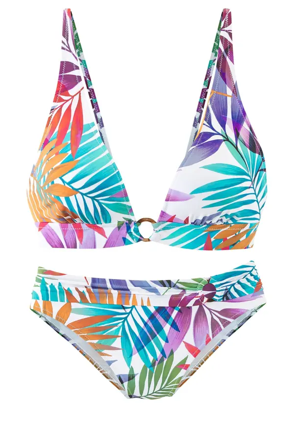 LASCANA LASCANA Bikini  azur / lila / oranžna / bela
