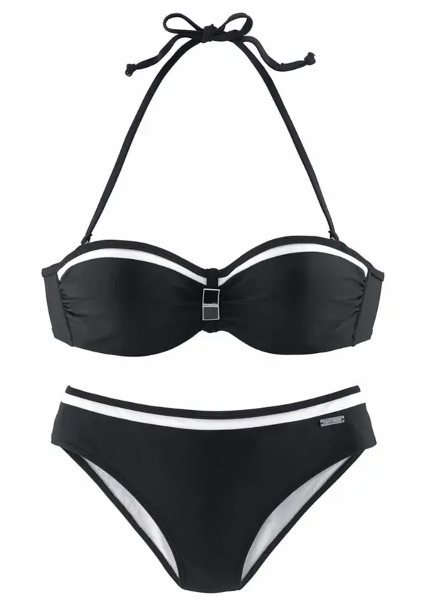 LASCANA LASCANA Bikini  črna / bela