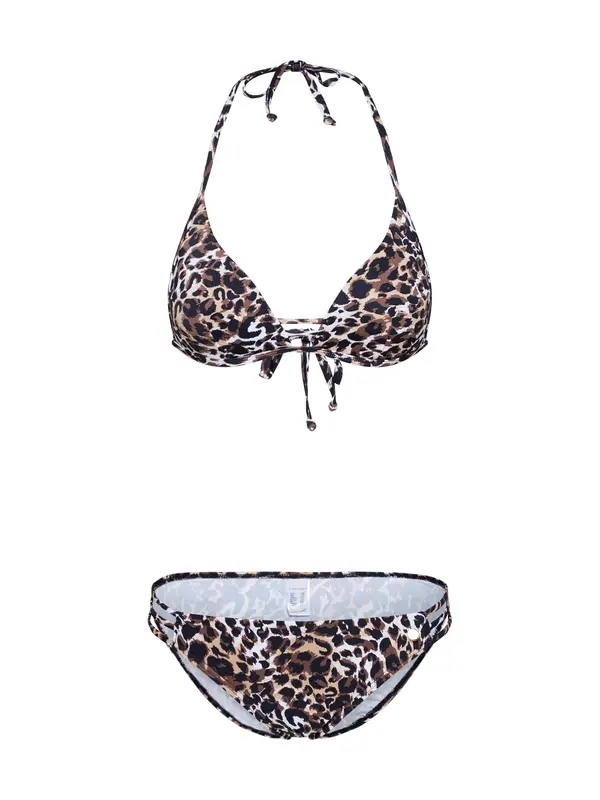 LASCANA LASCANA Bikini  ecru / rjava / črna