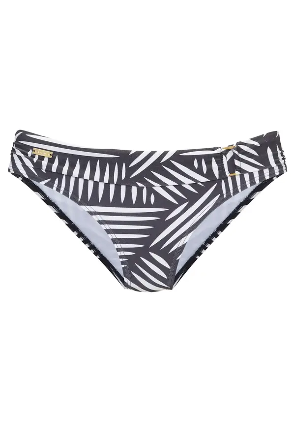 LASCANA LASCANA Bikini hlačke  antracit / bela