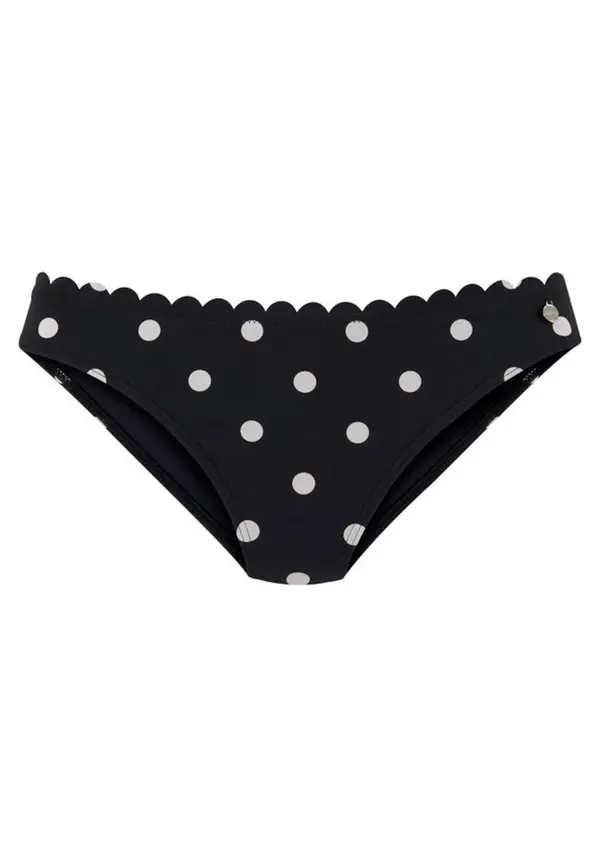 LASCANA LASCANA Bikini hlačke 'Jada'  črna / bela