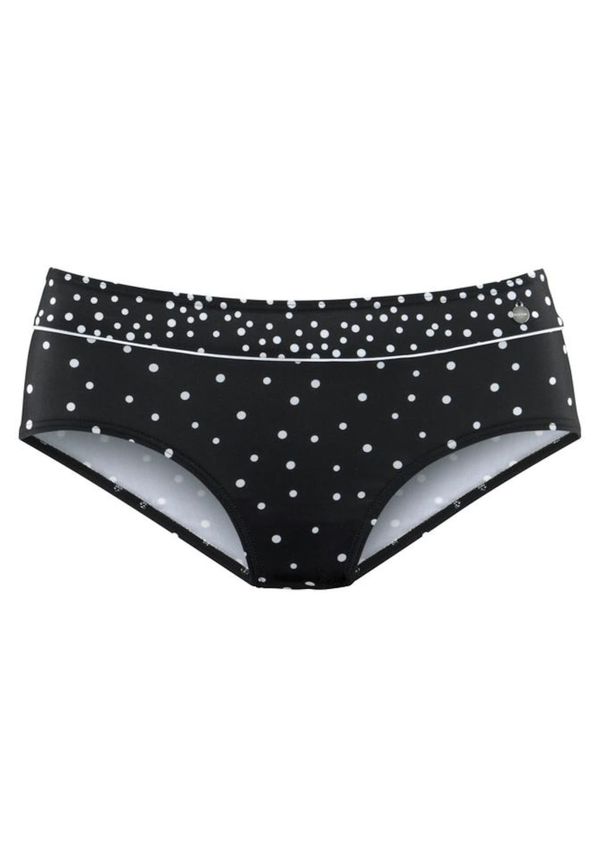 LASCANA LASCANA Bikini hlačke 'Leona'  črna / bela