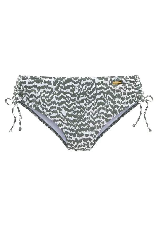 LASCANA LASCANA Bikini hlačke  oliva / bela