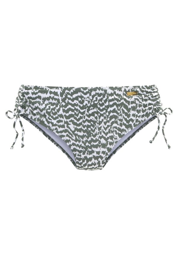 LASCANA LASCANA Bikini hlačke  oliva / bela