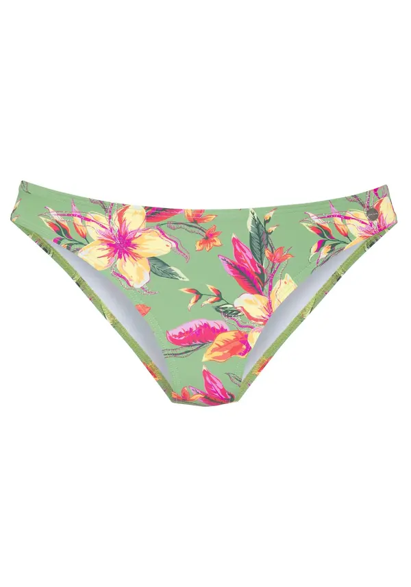 LASCANA LASCANA Bikini hlačke  rumena / svetlo zelena / fuksija / rdeča