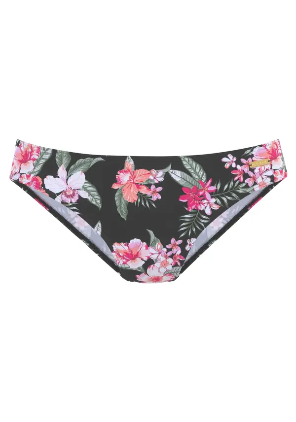 LASCANA LASCANA Bikini hlačke  smaragd / roza / roza / črna