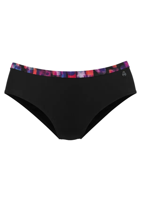 LASCANA LASCANA Bikini hlačke  temno liila / črna