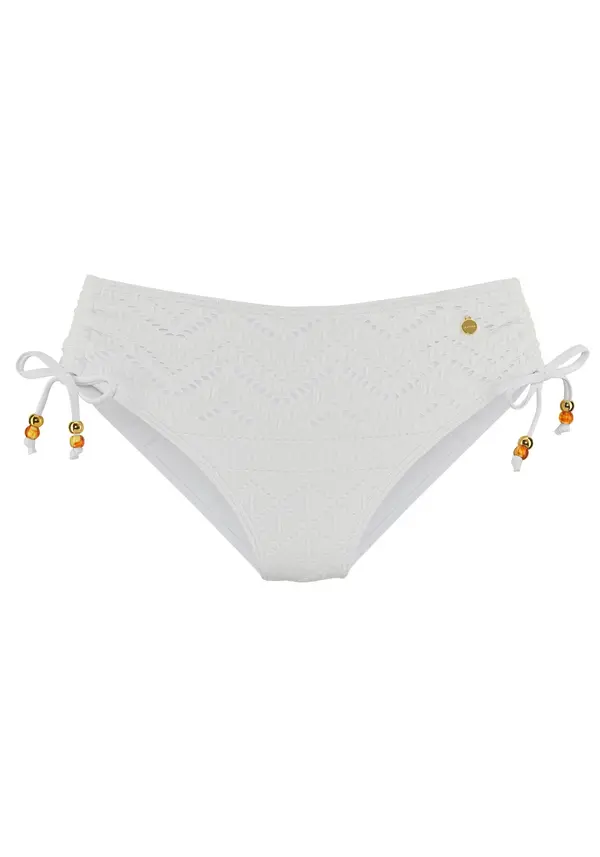 LASCANA LASCANA Bikini hlačke  zlata / temno oranžna / bela