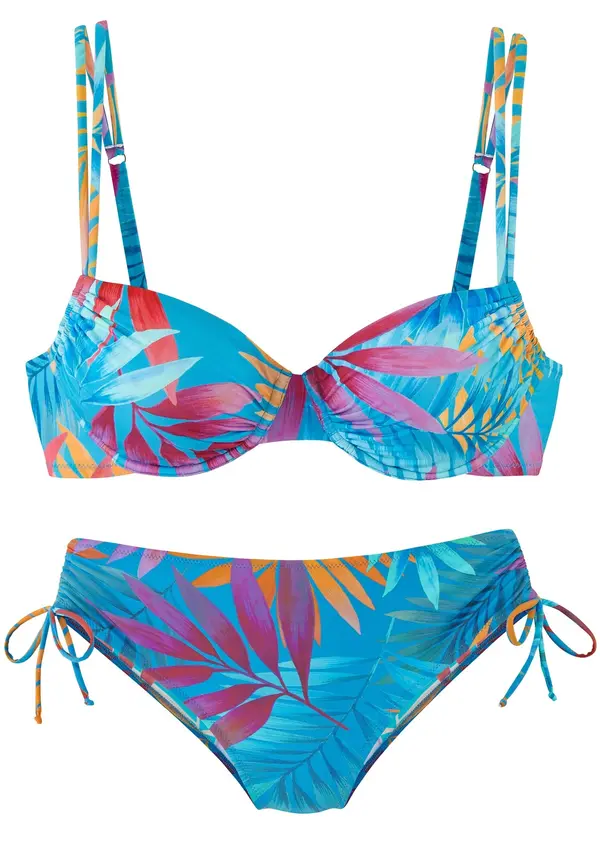 LASCANA LASCANA Bikini  modra / jagoda / oranžna / roza