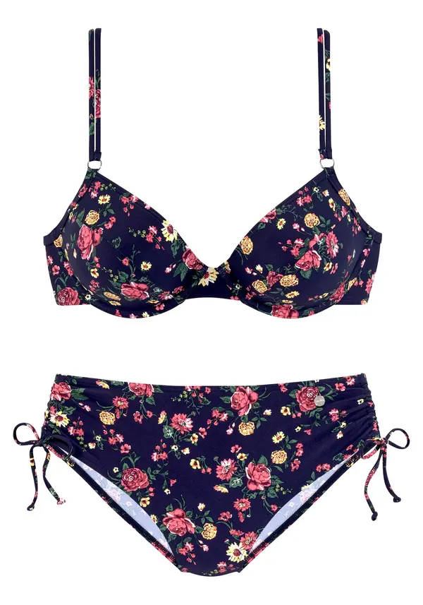 LASCANA LASCANA Bikini  mornarska / rumena / smaragd / rdeča