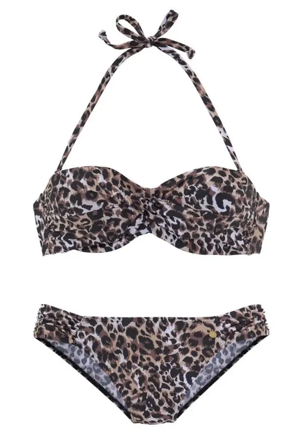 LASCANA LASCANA Bikini  rjava / črna / naravno bela