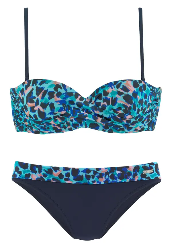 LASCANA LASCANA Bikini  turkizna / črna