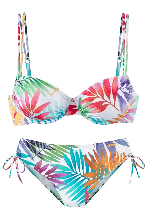 LASCANA LASCANA Bikini  turkizna / oranžna / rdeča / bela