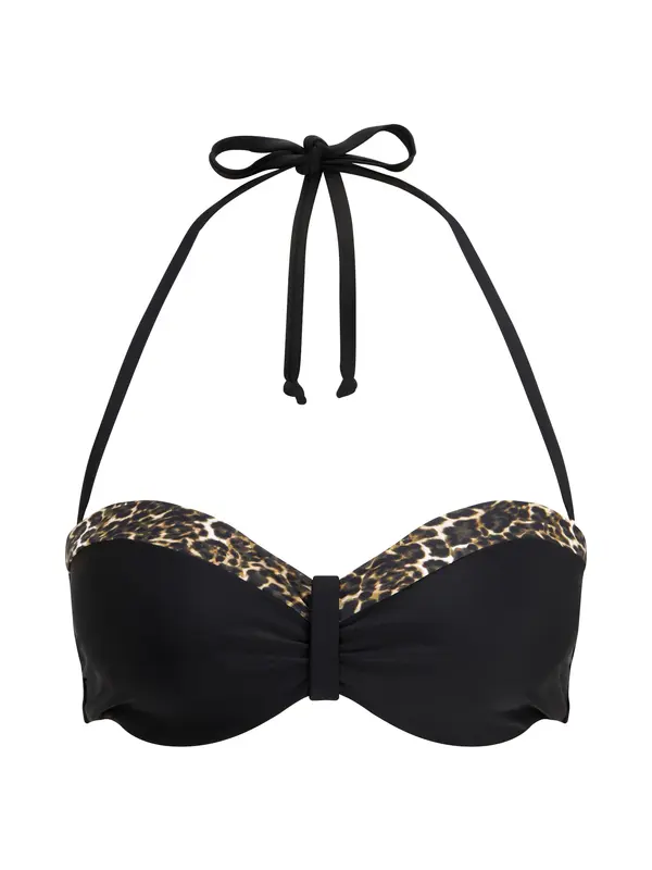 LASCANA LASCANA Bikini zgornji del 'Adele'  kit / rjava / temno rjava / črna