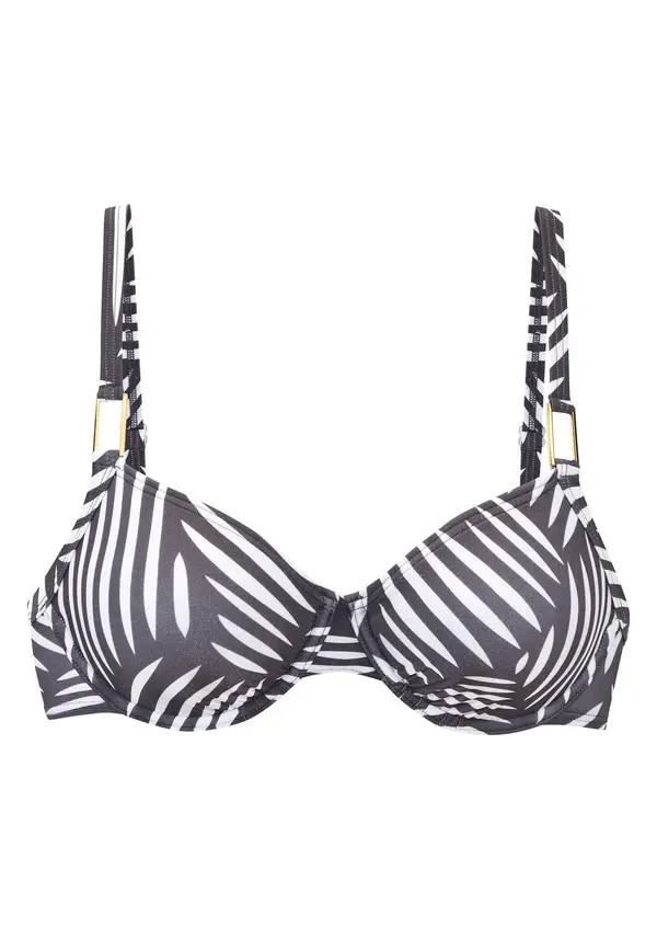 LASCANA LASCANA Bikini zgornji del  antracit