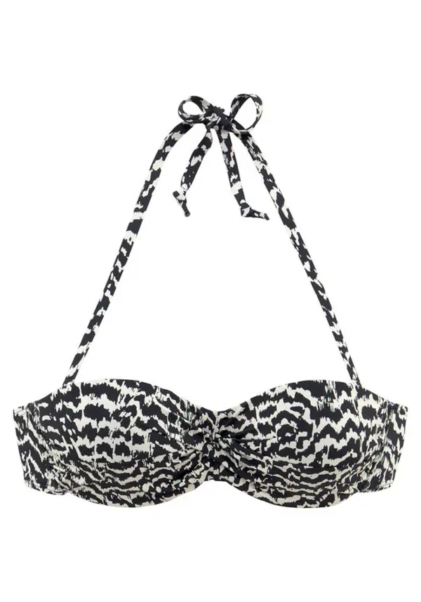 LASCANA LASCANA Bikini zgornji del 'Clara'  bež / črna