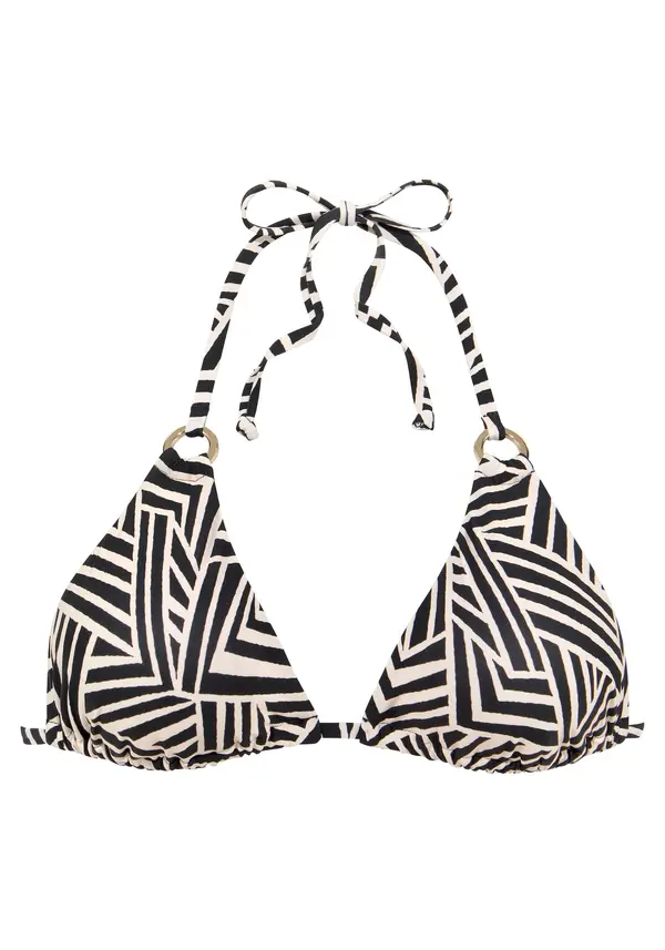 LASCANA LASCANA Bikini zgornji del  ecru / črna